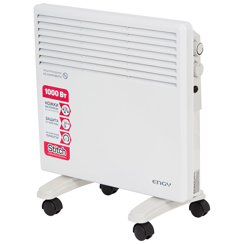 Конвектор электрический Engy EN-1000 1000Вт регулировка мощности (500/1000Вт) термостат