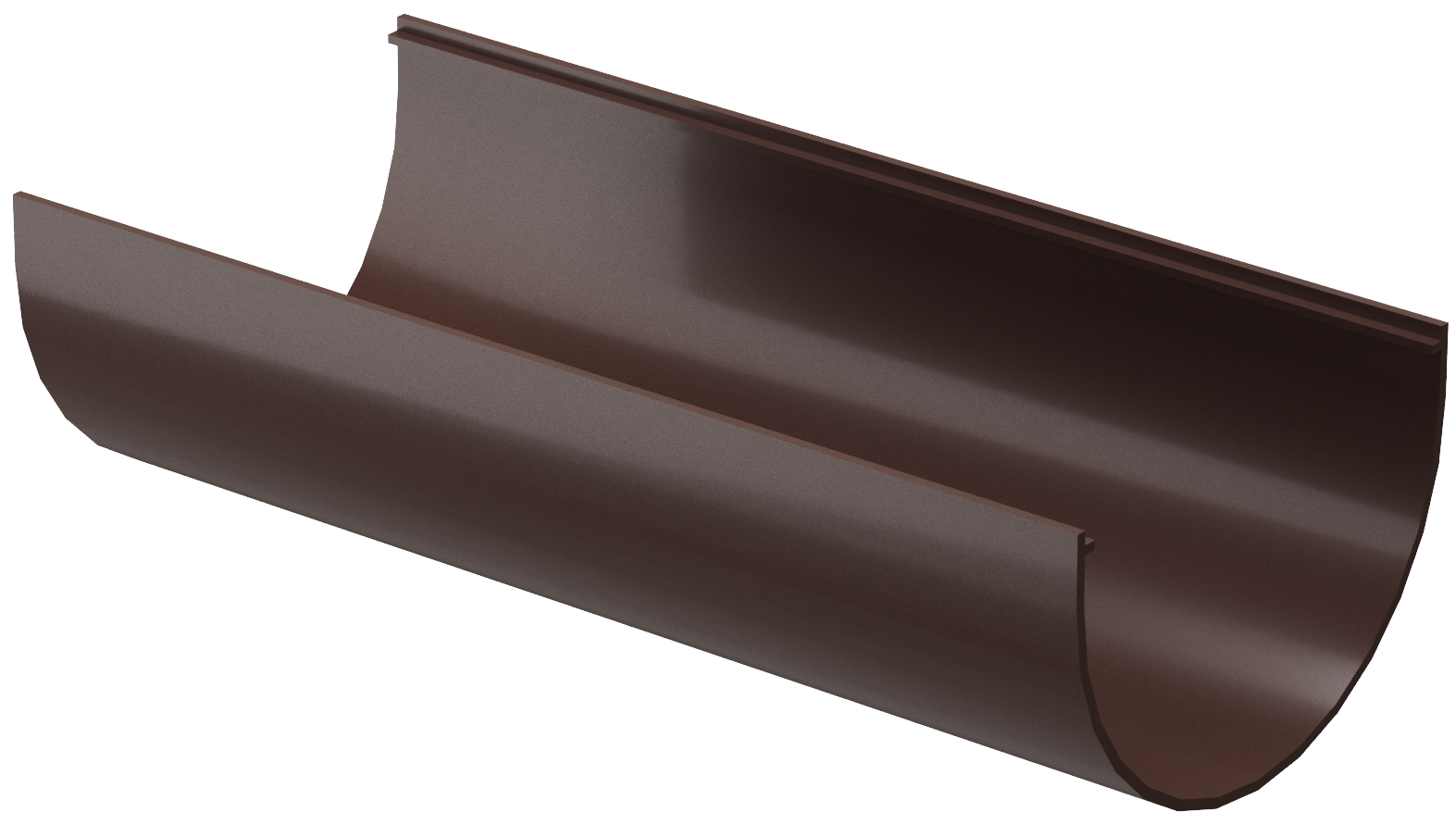 Жёлоб водосточный пластиковый Docke Premium D120 мм длина 3м шоколад 