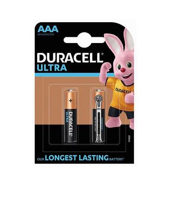 Батарейка DURACELL AAA LR03-2BL Ultra Power (блистер 2шт.)