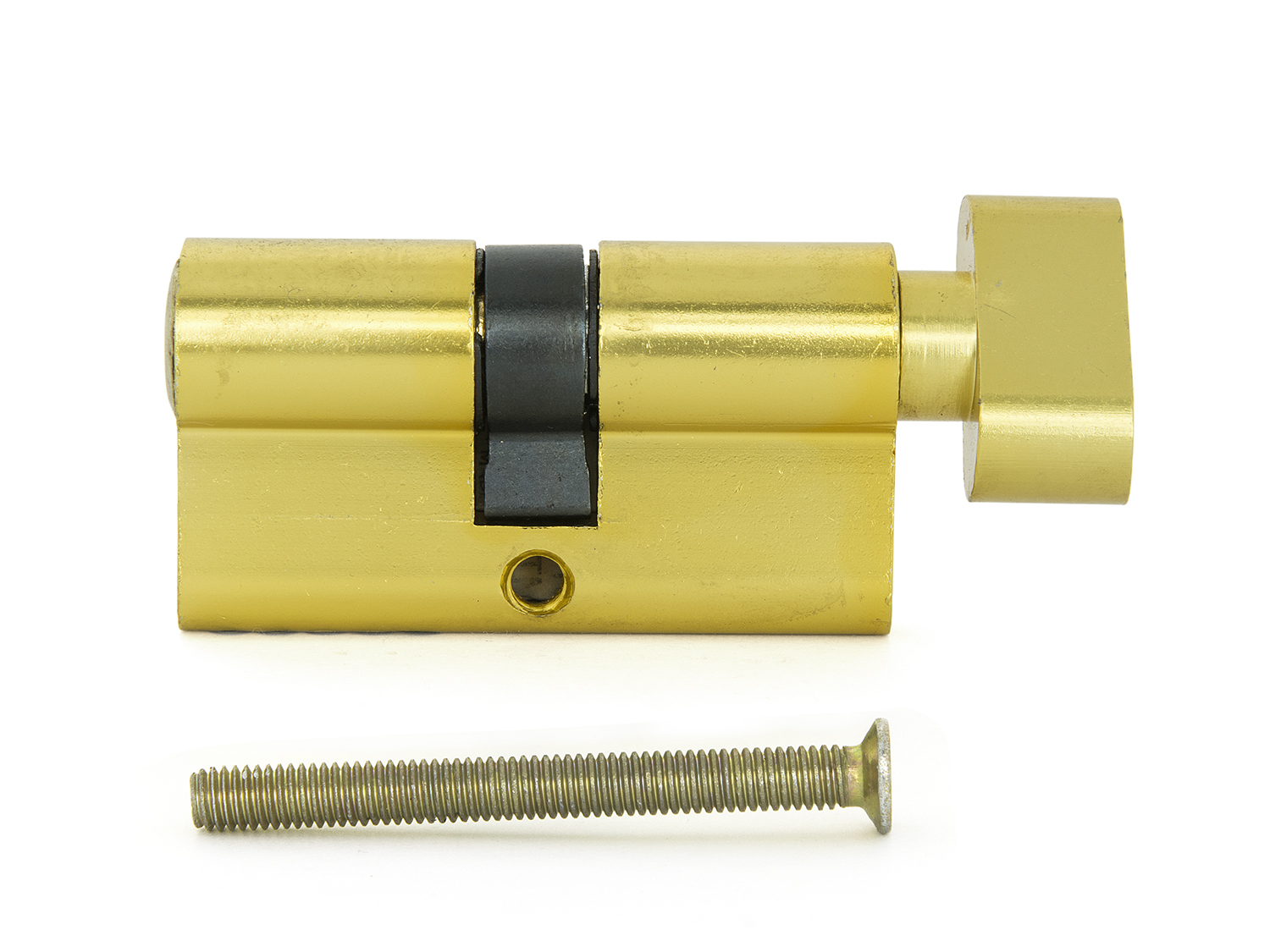 Цилиндр 60 мм (30 мм+30 мм) ключ/завертка латунь