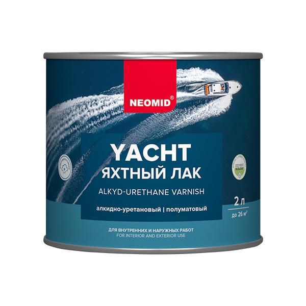Лак яхтный Neomid Yacht алкидно-уретановый п/матовый 2л