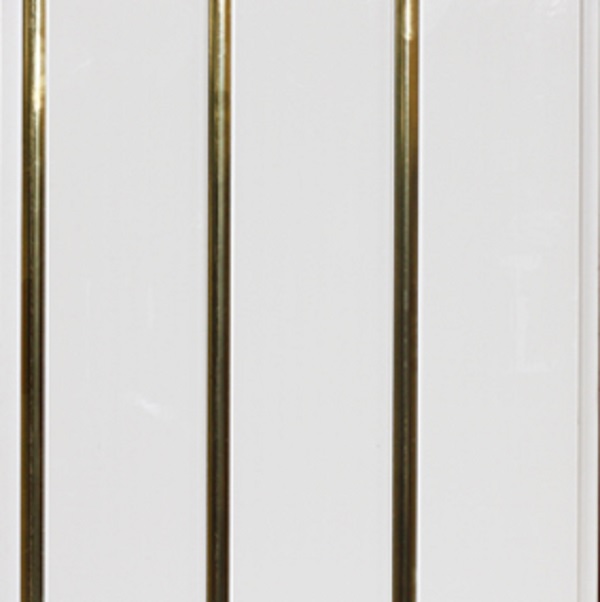 Панель ПВХ Софитто 3 полосы Золото 240 х 3000мм