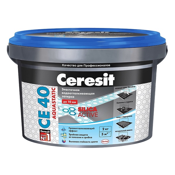Затирка Ceresit CE 40 Aquastatic 40 жасмин 2кг