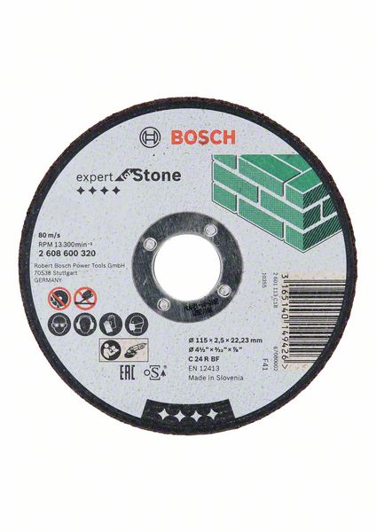Круг отрезной по камню Bosch Профи 115 х 22 х 2,5 мм