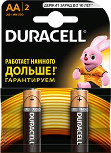 Батарейка DURACELL LR6(АА) 2шт/уп