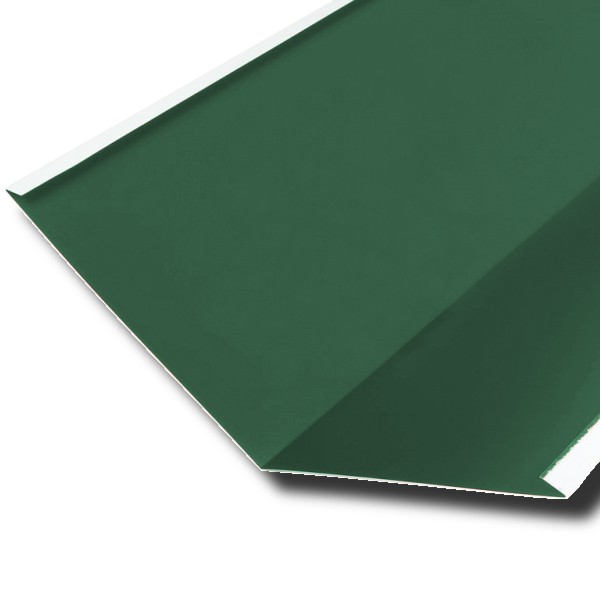 Ендова нижняя для металлочерепицы RAL 6005 зеленая длина 2м