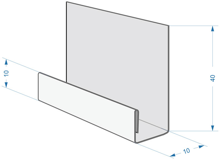 Профиль стартовый металлический для фасадных панелей Docke 2.0м
