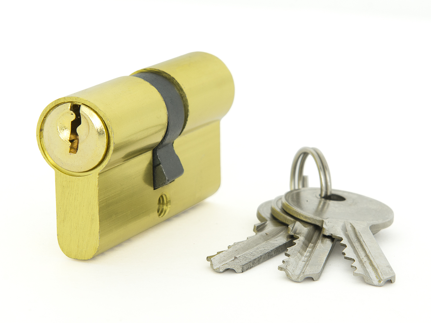 Цилиндр 60 мм (30 мм+30 мм) ключ/ключ золото
