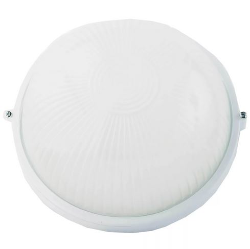 Светильник влагозащищенный (аналог НПБ 1301) Е27 60Вт IP54 круг белый стекло