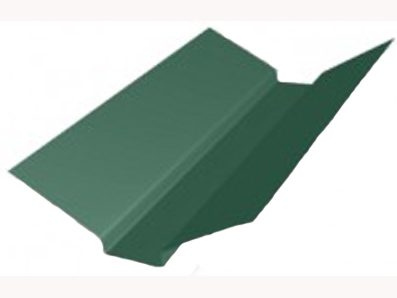Ендова верхняя для металлочерепицы RAL 6005 зеленая длина 2м